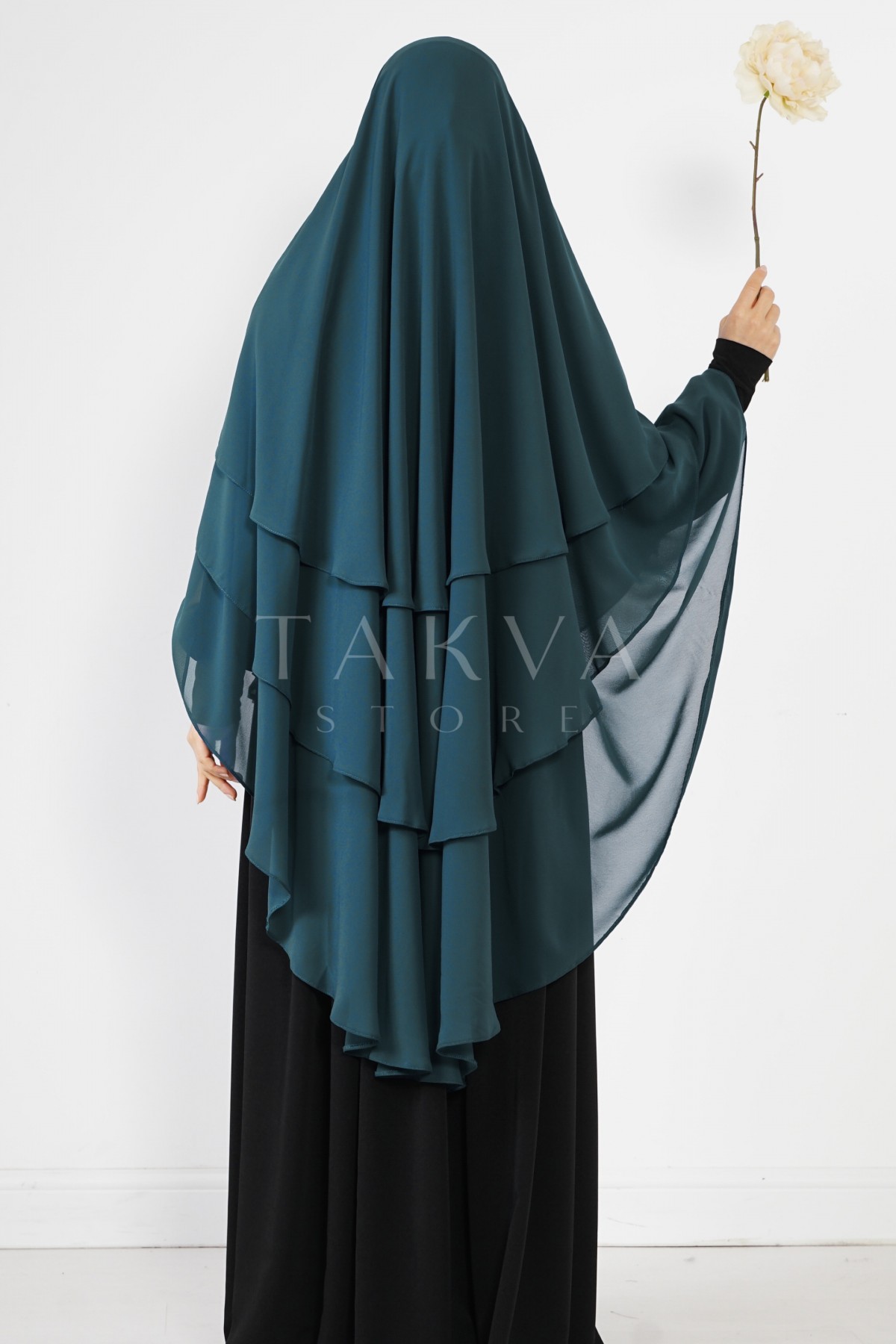 Üç Katlı Sufle Petrol Yeşili