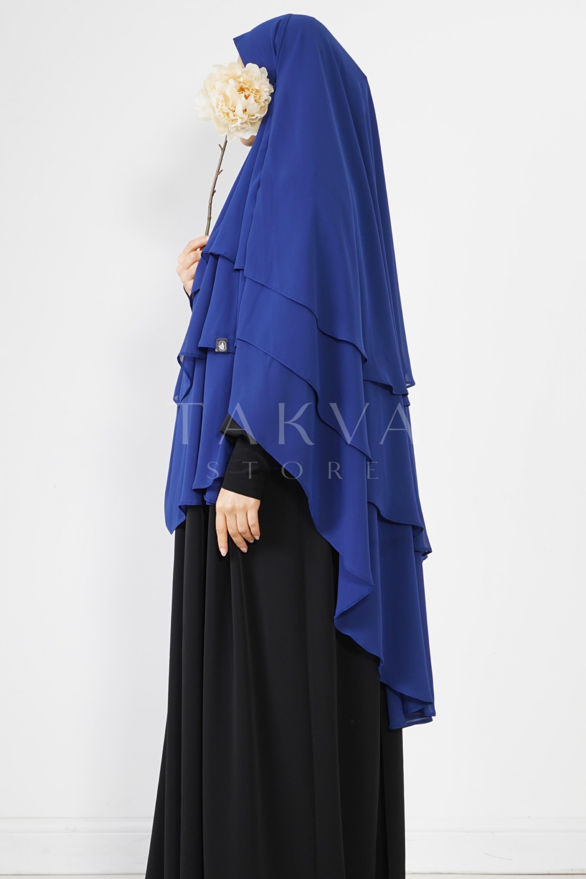 Üç Katlı Sufle Sax Mavisi